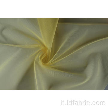 Tessuto di maglia giallo colorante 100% poliestere